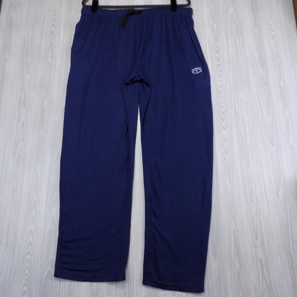 Tapout Lounge Pants Mens XL Navy Blue Athletic Drawstring Workout Gym EUC